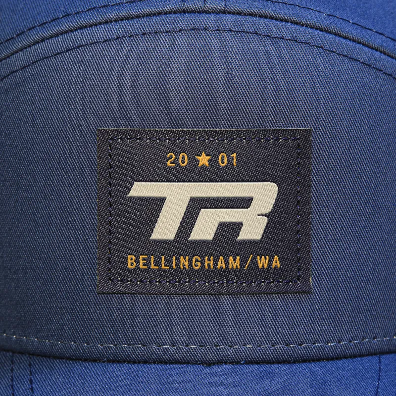 Genuine Transition Bike Company 7 Panel Snap Back Cap in Midnight Blue-2